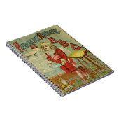 Vintages Kinderzimmer reimt Bucheinband ABC-Kinder Notizblock (Rechte Seite)