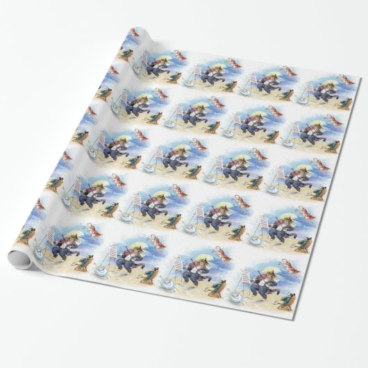 Vintages Kinderzimmer Rhyme Hey Diddle, Cat Fiddle Geschenkpapier (Ungerollt)