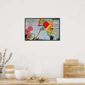 Vintages Kinderzimmer Rhyme Picture Grasshopper Poster (Küche)