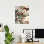 Vintages Kinderzimmer Rhyme Rock a Bye Baby Poster (Heimbüro)