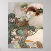 Vintages Kinderzimmer Rhyme Rock a Bye Baby Poster (Vorne)