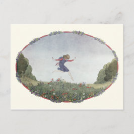 Vintages Kinderzimmer Rhyme von H. Willebeek Le Ma Postkarte