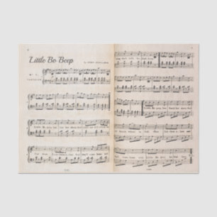Vintages Kinderzimmer Sheet Music Little Bo Beep U Seidenpapier