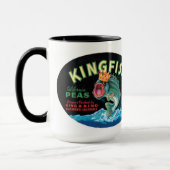Vintages Kingfischarten-Gütezeichen - Tasse (Links)