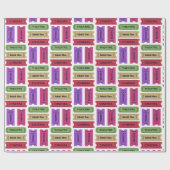 Vintages Kino-u. Theater-Karten-Stummel-Muster Geschenkpapier (Flach)