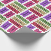 Vintages Kino-u. Theater-Karten-Stummel-Muster Geschenkpapier (Ecke)