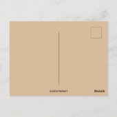 Vintages Kirchengebet mit Erntedank Postkarte (Rückseite)