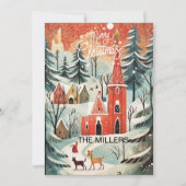 Vintages kirchliches Foto Weihnachten (Vorderseite)