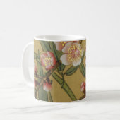 Vintages Kirschblühen asiatische japanische Blume Kaffeetasse (Vorderseite Links)