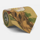 Vintages Kirschblühen asiatische japanische Blume Krawatte (Gerollt)