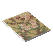 Vintages Kirschblühen asiatische japanische Blume Notizblock (angewinkelt)