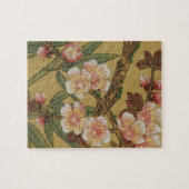 Vintages Kirschblühen asiatische japanische Blume Puzzle (Horizontal)