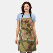 Vintages Kirschblühen asiatische japanische Blume Schürze (Getragen)