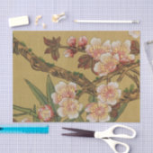 Vintages Kirschblühen asiatische japanische Blume Seidenpapier (Handwerk)
