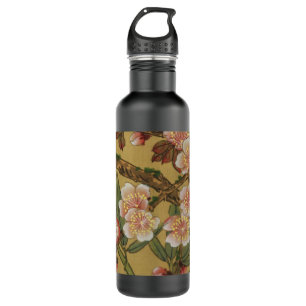 Vintages Kirschblühen asiatische japanische Blume Trinkflasche