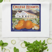 Vintages Kisten-Aufkleber-Küchen-Tuch #2 Küchentuch (Gefaltet)