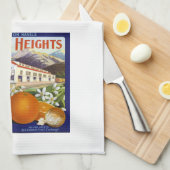 Vintages Kisten-Aufkleber-Küchen-Tuch #2 Küchentuch (Viertel Falte)