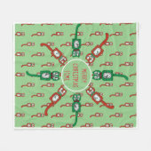 Vintages Kit Kat Weihnachtsgold Fleece Blanket (Vorderseite (Horizontal))