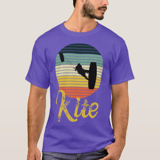 Vintages Kiteboarding Kitesurfing Retro Design T-Shirt