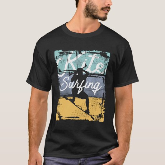 Vintages Kitesurfen Extremsport T-Shirt (Vorderseite)