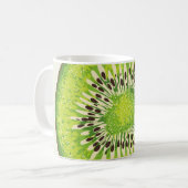 Vintages Kiwi-Slice-Muster. Kaffeetasse (Vorderseite Links)