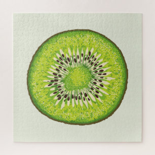 Vintages Kiwi-Slice-Muster. Puzzle