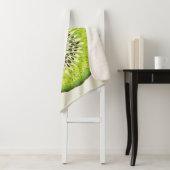 Vintages Kiwi-Slice-Muster. Sherpadecke (Beispiel)