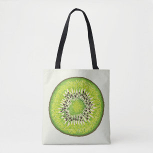 Vintages Kiwi-Slice-Muster. Tasche
