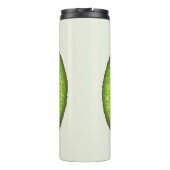 Vintages Kiwi-Slice-Muster. Thermosbecher (Rückseite)