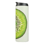 Vintages Kiwi-Slice-Muster. Thermosbecher (Nach rechts gedreht)