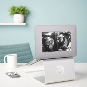 Vintages klassisches Auto Aufkleber (Laptop auf Schreibtisch)