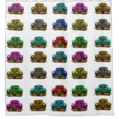 Vintages klassisches Auto Duschvorhang (Vorderseite)