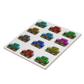 Vintages klassisches Auto Fliese (Seite)