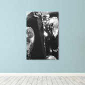 Vintages klassisches Auto Leinwanddruck (Insitu (Holzboden))