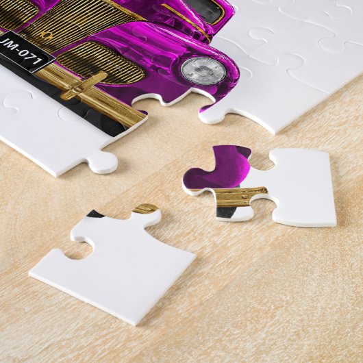 Vintages klassisches Auto Puzzle (Seite)