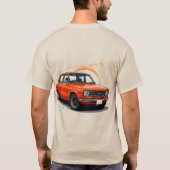 Vintages klassisches Auto T-Shirt (Rückseite)