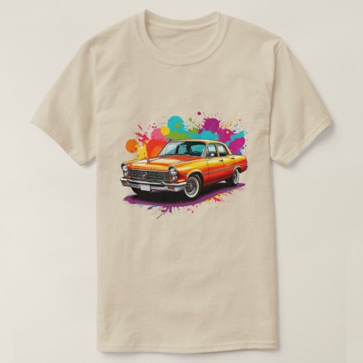 Vintages klassisches Auto T-Shirt (Design vorne)