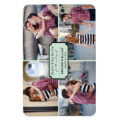 Vintages klassisches Buchzeichen Vier Foto Save th Magnet (Vertikal)