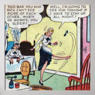 Vintages klassisches Comic Poster