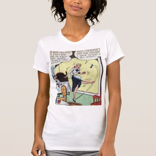 Vintages klassisches Comic T-Shirt (Vorderseite)