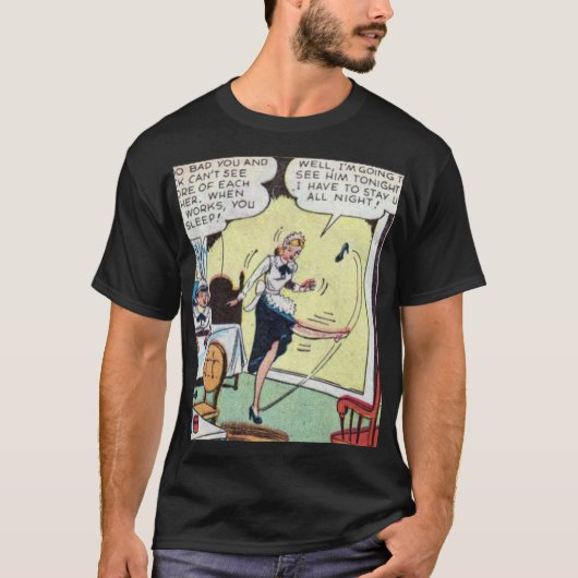 Vintages klassisches Comic T-Shirt (Vorderseite)