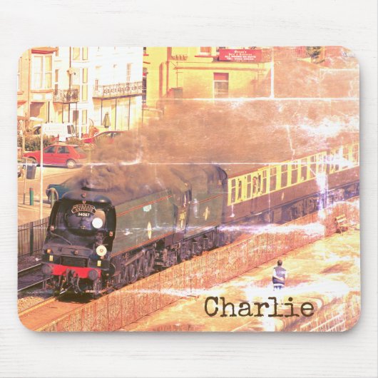 Vintages klassisches Dampfloko Tangmere, personali Mousepad (Vorne)