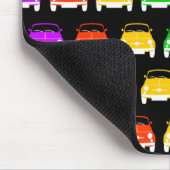Vintages klassisches Fiat 500 Rainbow Mouse-Pad Mousepad (Ecke)