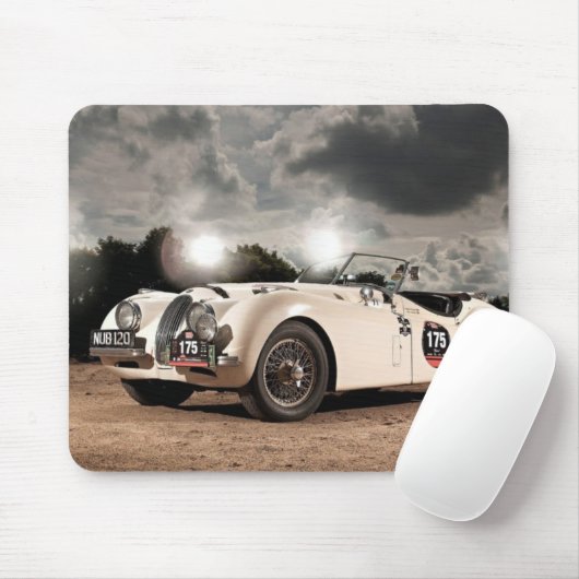 Vintages klassisches Jaguar-Auto Mousepad (Mit Mouse)