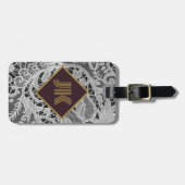 Vintages klassisches Monogramm Gepäckanhänger (Vorderseite horizontal)