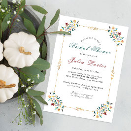 Vintages klassisches Motiv-Brautparty Einladung