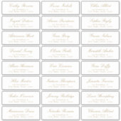 Vintages klassisches Skriptaufdruck-Gästeschrift Aufkleber (Vorderseite)