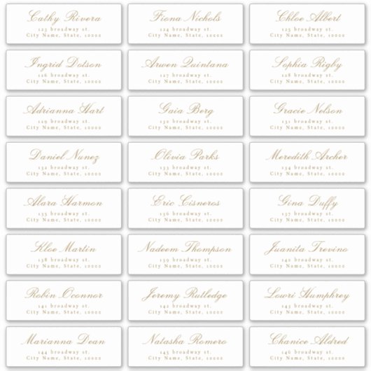 Vintages klassisches Skriptaufdruck-Gästeschrift Aufkleber (Vorderseite)