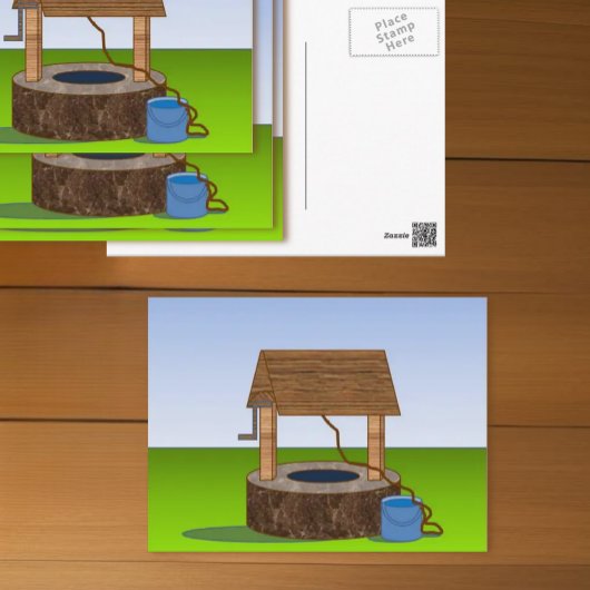 Vintages klassisches Wunschgut Postkarte