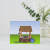 Vintages klassisches Wunschgut Postkarte (Stehend Vorderseite)